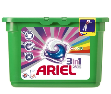Капсулы для стирки Ariel 3 в 1 Color (15 шт) Капсулы для стирки Ariel 3 в 1 Color (15 шт)