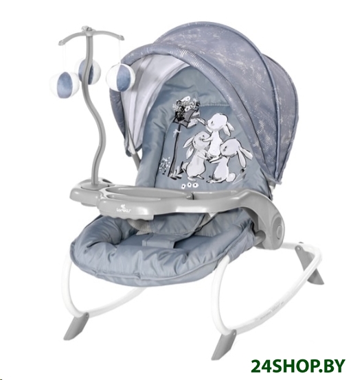 Детский шезлонг Lorelli Dream Time Silver Blue Rabbits (10110062152) Детский шезлонг Lorelli Dream Time Silver Blue Rabbits (10110062152)