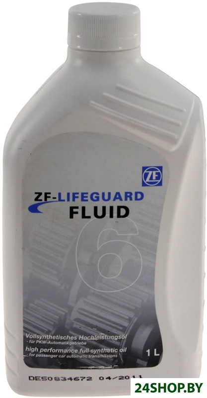 Трансмиссионное масло ZF LifeguardFluid 6 1л Трансмиссионное масло ZF LifeguardFluid 6 1л