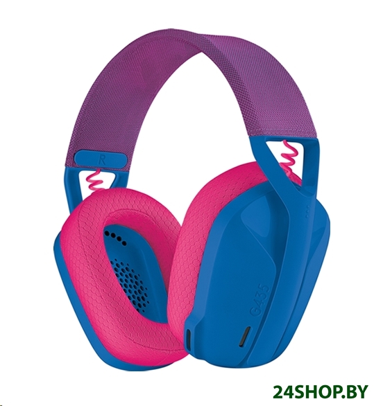 Наушники Logitech G435 Lightspeed (синий/малиновый) Наушники Logitech G435 Lightspeed (синий/малиновый)