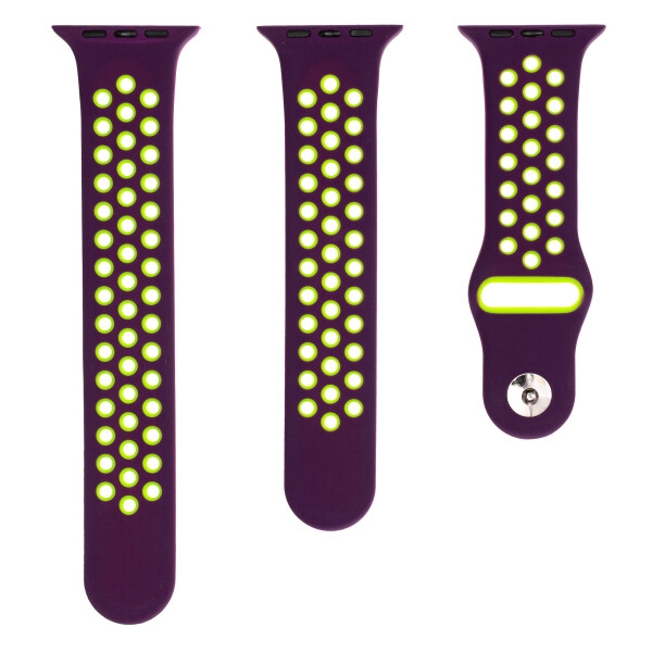 Ремешок Evolution AW44-SP01 для Apple Watch 42/44 мм (dark purple/fluo yellow) Ремешок Evolution AW44-SP01 для Apple Watch 42/44 мм (dark purple/fluo yellow)