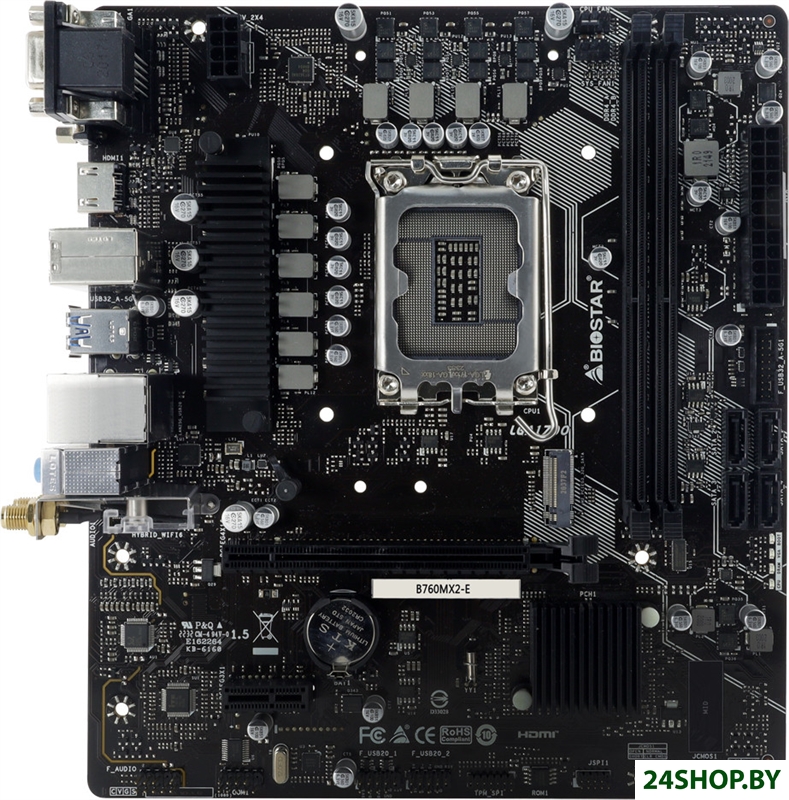 Материнская плата BIOSTAR B760MX2-E Ver. 6.1 Материнская плата BIOSTAR B760MX2-E Ver. 6.1