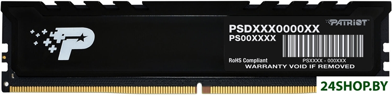 Оперативная память Patriot Signature Premium 16ГБ DDR5 4800МГц PSP516G480081H1 Оперативная память Patriot Signature Premium 16ГБ DDR5 4800МГц PSP516G480081H1