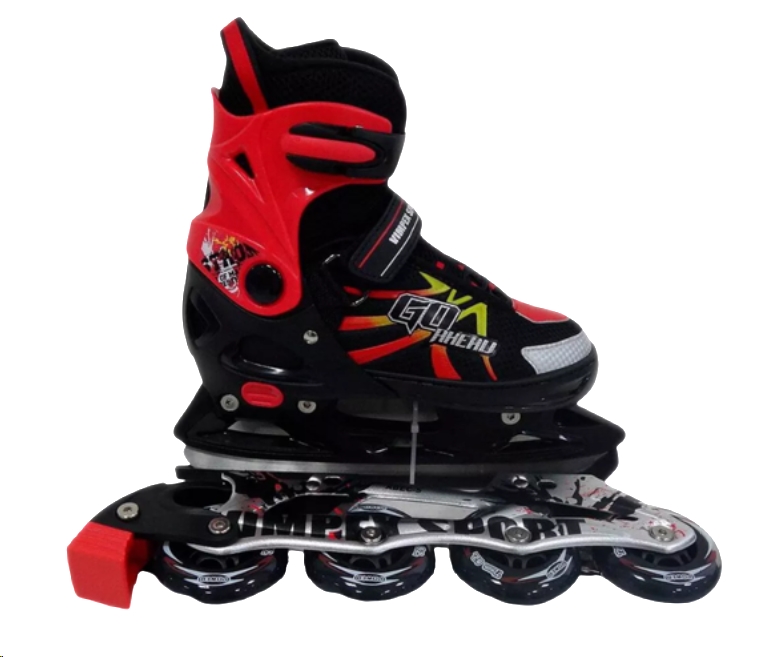 Роликовые коньки Vimpex Sport PW-126B-107 (красный) Роликовые коньки Vimpex Sport PW-126B-107 (красный)