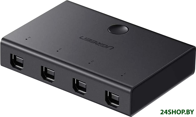 Переключатель Ugreen Sharing Switch 30346 USB Type-A - 4 x USB Type-B (1.5 м, черный) Переключатель Ugreen Sharing Switch 30346 USB Type-A - 4 x USB Type-B (1.5 м, черный)