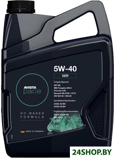Моторное масло Avista pace GER 5W-40 5л Моторное масло Avista pace GER 5W-40 5л
