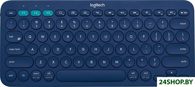 Клавиатура Logitech Multi-Device K380 Bluetooth 920-007591 (синий) Клавиатура Logitech Multi-Device K380 Bluetooth 920-007591 (синий)