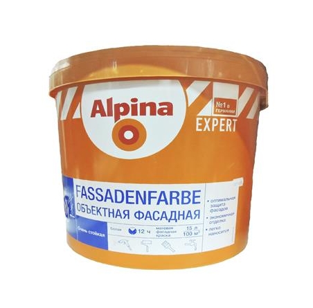 Краска Alpina Expert Fassadenfarbe (10 л) Краска Alpina Expert Fassadenfarbe (10 л)
