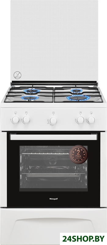 Кухонная плита Weissgauff WGS G1G02 W Кухонная плита Weissgauff WGS G1G02 W