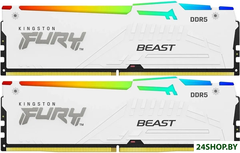 Оперативная память Kingston FURY Beast RGB 2x16ГБ DDR5 6000 МГц KF560C30BWEAK2-32 Оперативная память Kingston FURY Beast RGB 2x16ГБ DDR5 6000 МГц KF560C30BWEAK2-32