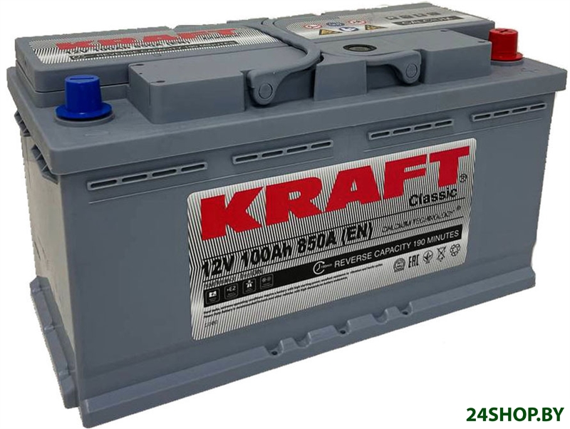 Автомобильный аккумулятор KRAFT Classic 100 R+ (100 А·ч) Автомобильный аккумулятор KRAFT Classic 100 R+ (100 А·ч)