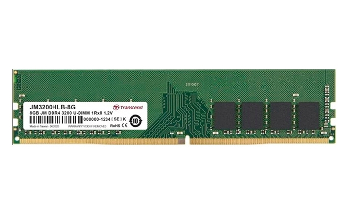 Оперативная память Transcend JetRam 8GB DDR4 PC4-25600 JM3200HLB-8G Оперативная память Transcend JetRam 8GB DDR4 PC4-25600 JM3200HLB-8G