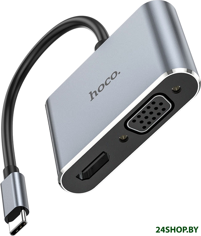 Адаптер Hoco HB29 USB Type-C - HDMI/VGA Адаптер Hoco HB29 USB Type-C - HDMI/VGA