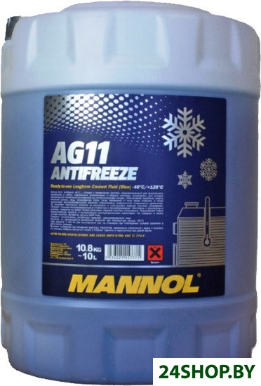 Антифриз Mannol Antifreeze AG11 10л Антифриз Mannol Antifreeze AG11 10л