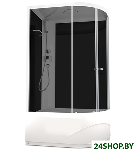 Душевая кабина Domani-Spa Delight 128 High 120x80 L с гидромассажем (черный/тонированное) Душевая кабина Domani-Spa Delight 128 High 120x80 L с гидромассажем (черный/тонированное)