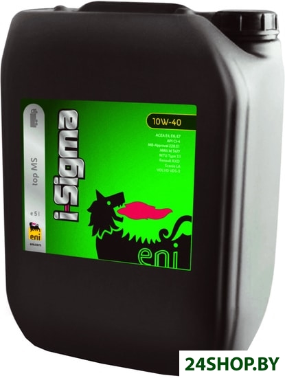 Моторное масло Eni i-Sigma top MS 10W-40 20л Моторное масло Eni i-Sigma top MS 10W-40 20л