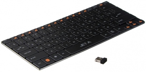 Клавиатура JET.A SlimLine K7 W Black Клавиатура JET.A SlimLine K7 W Black