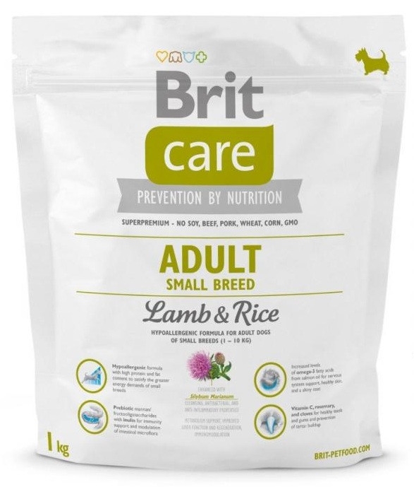 Сухой корм для собак Brit Care Adult Small Breed Lamb and Rice 1 кг Сухой корм для собак Brit Care Adult Small Breed Lamb and Rice 1 кг