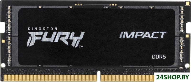 Оперативная память Kingston FURY Impact 32ГБ DDR5 SODIMM 5600 МГц KF556S40IB-32 Оперативная память Kingston FURY Impact 32ГБ DDR5 SODIMM 5600 МГц KF556S40IB-32