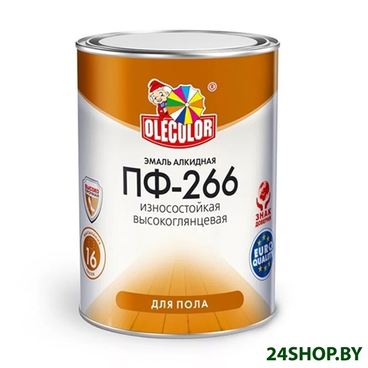Эмаль Olecolor ПФ-266 1.9 кг (золотистый) Эмаль Olecolor ПФ-266 1.9 кг (золотистый)