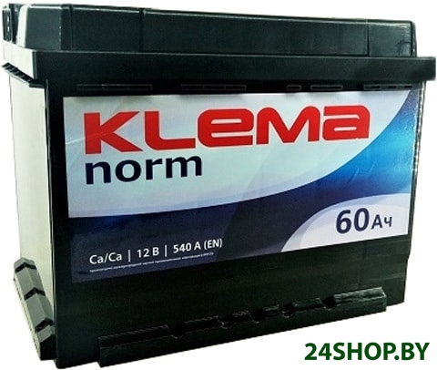 Автомобильный аккумулятор Klema Norm 6CТ-60А3(0) (60 А·ч) Автомобильный аккумулятор Klema Norm 6CТ-60А3(0) (60 А·ч)