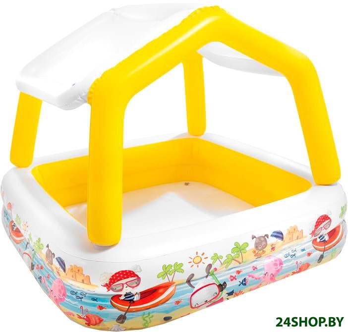 Надувной бассейн Intex Sun Shade 57470 (157x122, желтый) Надувной бассейн Intex Sun Shade 57470 (157x122, желтый)