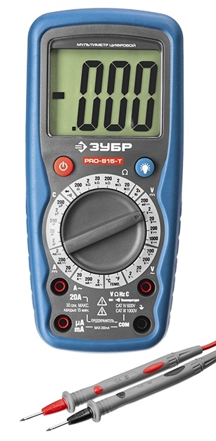 Мультиметр ЗУБР Профессионал PRO-815-T Мультиметр ЗУБР Профессионал PRO-815-T