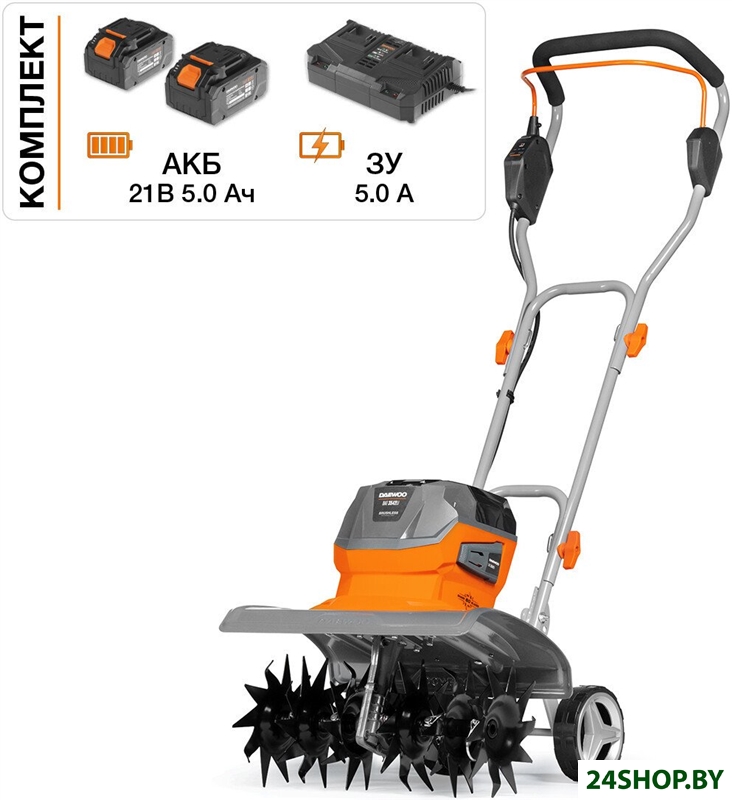 Мотокультиватор аккумуляторный Daewoo Power DAT 3542Li Set (с 2-мя АКБ) Мотокультиватор аккумуляторный Daewoo Power DAT 3542Li Set (с 2-мя АКБ)