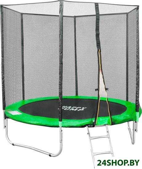 Батут Happy Jump 8ft PRO (252см) (с сеткой и лестницей) Батут Happy Jump 8ft PRO (252см) (с сеткой и лестницей)