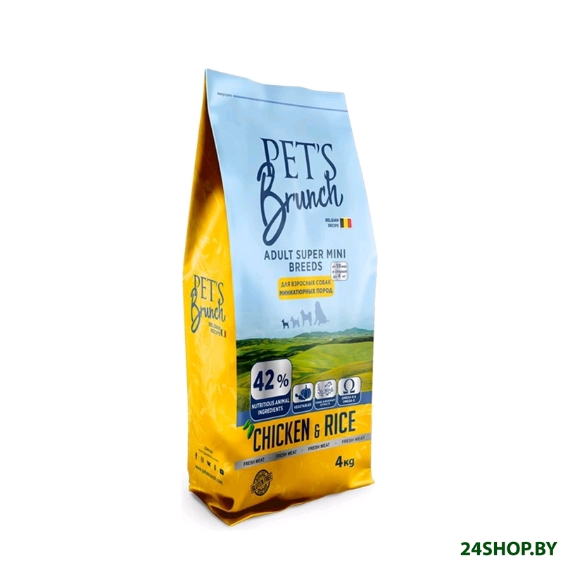 Сухой корм для взрослых собак PET'S BRUNCH ADULT SUPER MINI BREEDS (4 кг) Сухой корм для взрослых собак PET'S BRUNCH ADULT SUPER MINI BREEDS (4 кг)