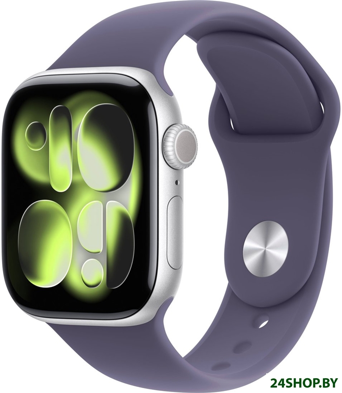 Умные часы Apple Watch Series 11 42 мм (алюминиевый корпус, серебристый/фиолетовый туман, спортивный Умные часы Apple Watch Series 11 42 мм (алюминиевый корпус, серебристый/фиолетовый туман, спортивный