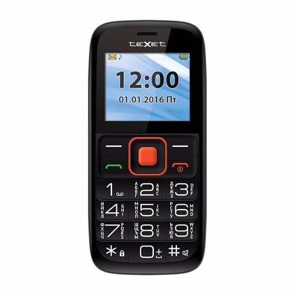 Мобильный телефон TeXet TM-B117 Black/Orange Мобильный телефон TeXet TM-B117 Black/Orange