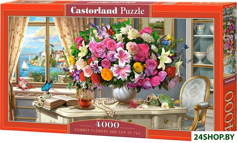 Пазл Castorland Летние цветы и чашка чая C-400263 (4000 эл) Пазл Castorland Летние цветы и чашка чая C-400263 (4000 эл)