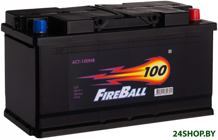 Автомобильный аккумулятор FireBall 6СТ-100 NR Euro R+ (100 А·ч) Автомобильный аккумулятор FireBall 6СТ-100 NR Euro R+ (100 А·ч)