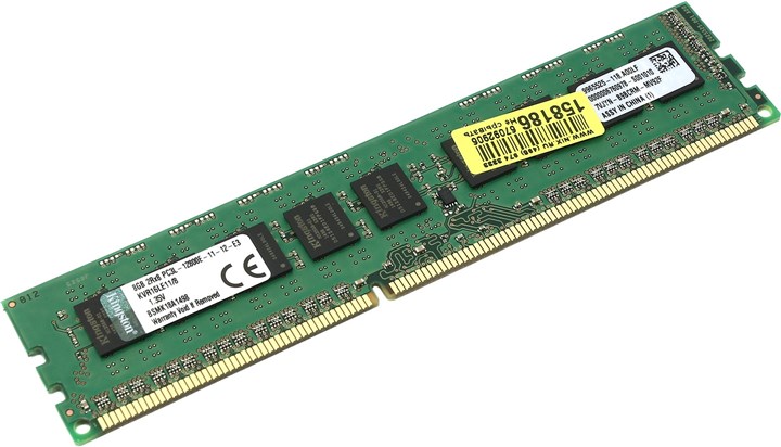 Оперативная память Kingston ValueRAM 8GB DDR3 PC3-12800 (KVR16LE11/8) Оперативная память Kingston ValueRAM 8GB DDR3 PC3-12800 (KVR16LE11/8)