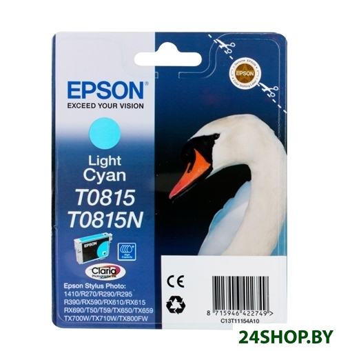 Картридж EPSON T0815 T08154A/T11154A Light Cyan Картридж EPSON T0815 T08154A/T11154A Light Cyan