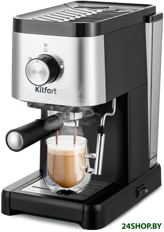 Рожковая кофеварка Kitfort KT-7287 Рожковая кофеварка Kitfort KT-7287