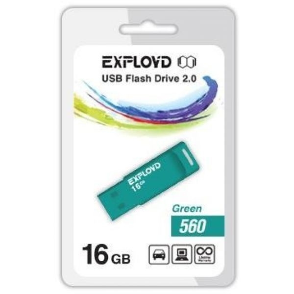 USB флэш-накопитель EXPLOYD 560 16GB (зеленый) USB флэш-накопитель EXPLOYD 560 16GB (зеленый)