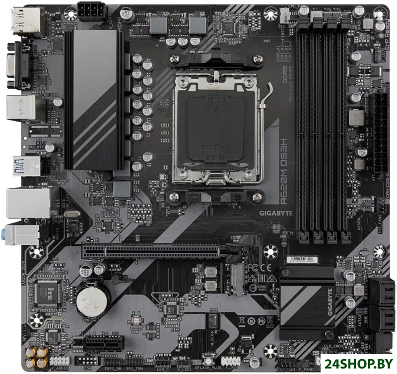 Материнская плата Gigabyte A620M DS3H (rev. 1.1) Материнская плата Gigabyte A620M DS3H (rev. 1.1)