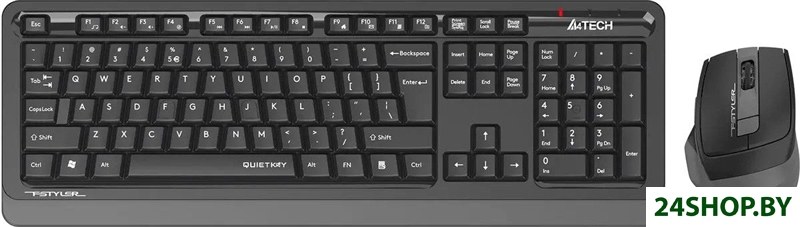 Офисный набор A4Tech Fstyler FGS1035Q (черный/серый) Офисный набор A4Tech Fstyler FGS1035Q (черный/серый)