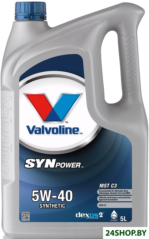 Моторное масло Valvoline Synpower MST C3 5W-40 5л Моторное масло Valvoline Synpower MST C3 5W-40 5л