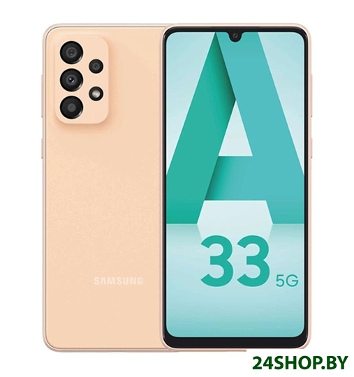 Смартфон Samsung Galaxy A33 5G SM-A336B/DSN 6GB/128GB (персиковый) Смартфон Samsung Galaxy A33 5G SM-A336B/DSN 6GB/128GB (персиковый)