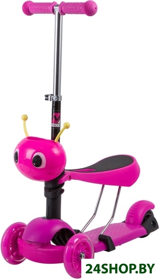 Самокат Novatrack Disco-kids Saddle 2019 120S.DISCOKIDS.PN9 (розовый) Самокат Novatrack Disco-kids Saddle 2019 120S.DISCOKIDS.PN9 (розовый)