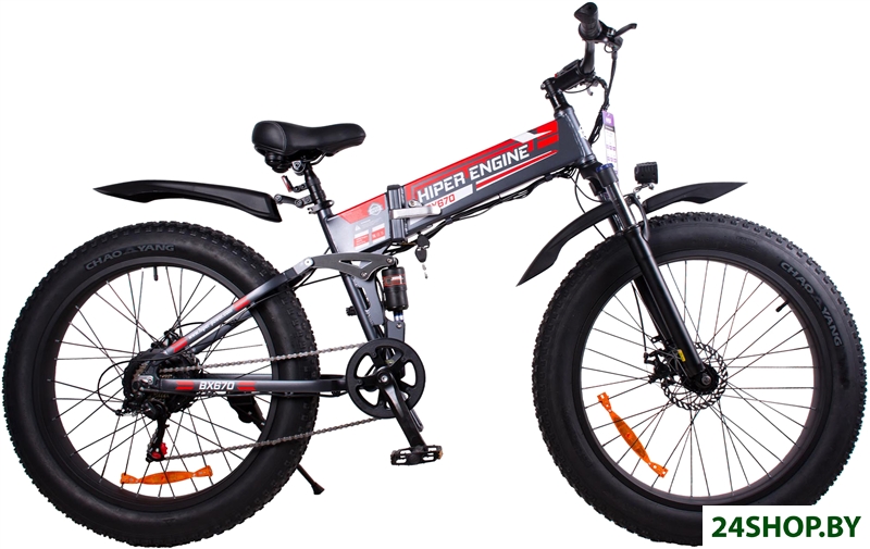 Электровелосипед Hiper Engine Fat BX670 Space Gray 2022 Электровелосипед Hiper Engine Fat BX670 Space Gray 2022
