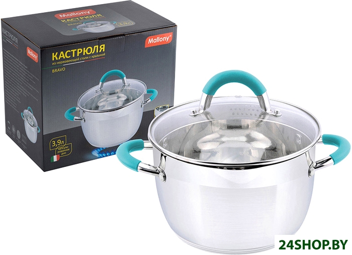 Кастрюля Mallony BRAVO 3,9 л (005430) Кастрюля Mallony BRAVO 3,9 л (005430)