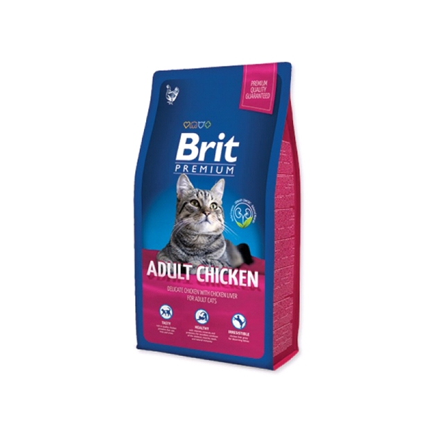 Сухой корм для кошек Brit Premium Cat Adult Chicken (1,5 кг) Сухой корм для кошек Brit Premium Cat Adult Chicken (1,5 кг)