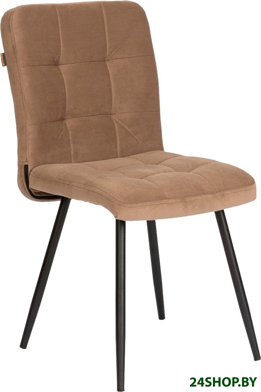 Стул TetChair Medeo велюр (бежевый/черный) Стул TetChair Medeo велюр (бежевый/черный)