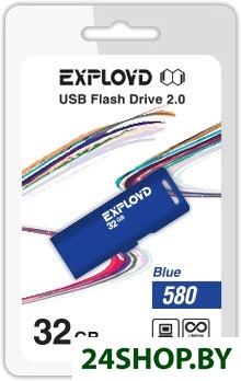 USB флэш-накопитель EXPLOYD 580 32GB (синий) (EX-32GB-580-Blue) USB флэш-накопитель EXPLOYD 580 32GB (синий) (EX-32GB-580-Blue)