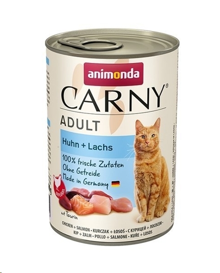 Консервированный корм для кошек Animonda Carny Adult с курицей и лососем 400 г Консервированный корм для кошек Animonda Carny Adult с курицей и лососем 400 г