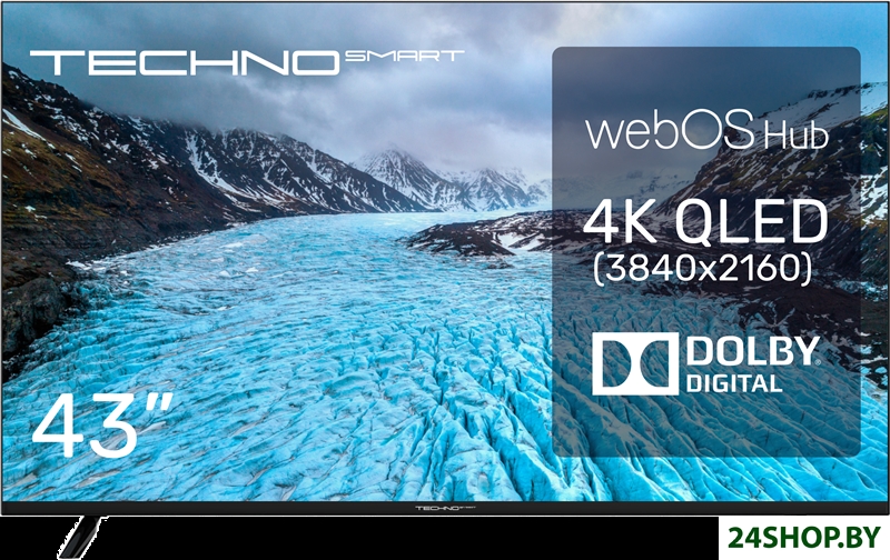 Телевизор TECHNO Smart 43QLED680UHDW Телевизор TECHNO Smart 43QLED680UHDW